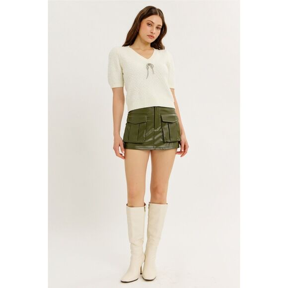 idem ditto Dresses & Skirts - idem ditto (Shusha Boutique) Vegan Skort Olive NWT